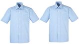Summer Short Sleeved Gingham Shirt - Twin Pack