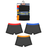 Boys 3 Pack Bright Waistband Trunks